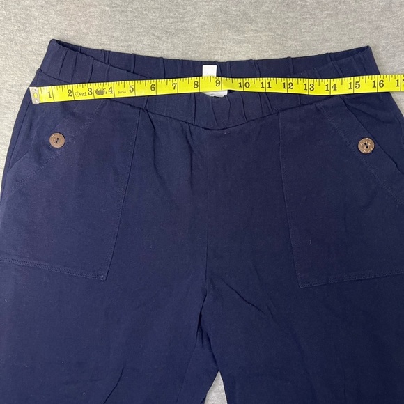 J. Jill Navy Blue Wide-Leg capris - Picture 2 of 4